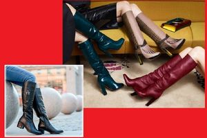 фото  Модні жіночі чоботи. Різноманітність видів