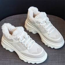 модная женская зимняя обувь - кроссовки